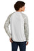 Sport-Tek Mens Drift Camo Colorblock Long Sleeve Crewneck T-Shirt White Back