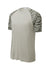 Sport-Tek Mens Drift Camo Colorblock Short Sleeve Crewneck T-Shirt Silver Grey Flat Front
