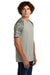 Sport-Tek Mens Drift Camo Colorblock Short Sleeve Crewneck T-Shirt Silver Grey Side