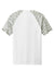 Sport-Tek Mens Drift Camo Colorblock Short Sleeve Crewneck T-Shirt White Flat Back
