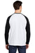 Sport-Tek Mens Moisture Wicking Long Sleeve Crewneck T-Shirt Black/White Side