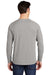 Sport-Tek Mens Moisture Wicking Long Sleeve Crewneck T-Shirt Heather Light Grey Side