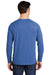 Sport-Tek Mens Moisture Wicking Long Sleeve Crewneck T-Shirt Heather True Royal Blue Side