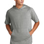 Sport-Tek Mens Moisture Wicking Short Sleeve Hooded T-Shirt Hoodie - Heather Light Grey