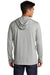 Sport-Tek Mens Moisture Wicking Long Sleeve Hooded T-Shirt Hoodie Heather Light Grey Side