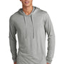 Sport-Tek Mens Moisture Wicking Long Sleeve Hooded T-Shirt Hoodie - Heather Light Grey