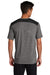 Sport-Tek Mens Draft Moisture Wicking Short Sleeve Crewneck T-Shirt Black/Heather Dark Grey Side