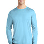 Sport-Tek Mens Moisture Wicking Long Sleeve Crewneck T-Shirt - Light Blue