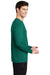 Sport-Tek Mens Long Sleeve Crewneck T-Shirt Marine Green Side
