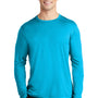 Sport-Tek Mens Moisture Wicking Long Sleeve Crewneck T-Shirt - Sapphire Blue