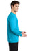Sport-Tek Mens Long Sleeve Crewneck T-Shirt Sapphire Blue Side
