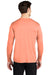 Sport-Tek Mens Long Sleeve Crewneck T-Shirt Soft Coral Orange Side