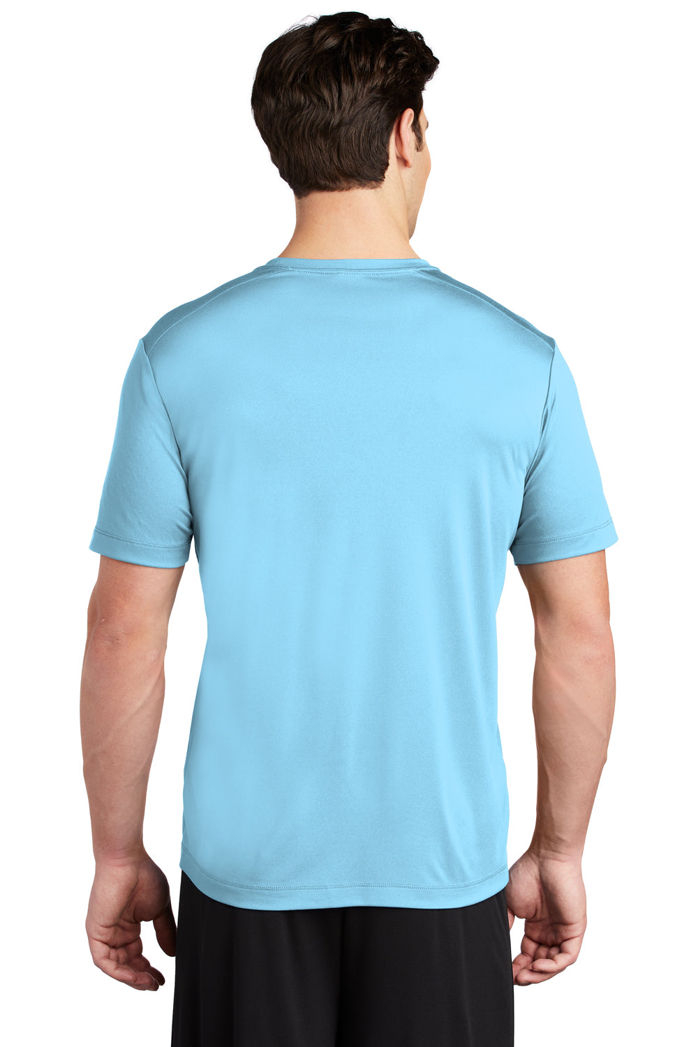 Sport-Tek Mens Short Sleeve Crewneck T-Shirt Light Blue Side