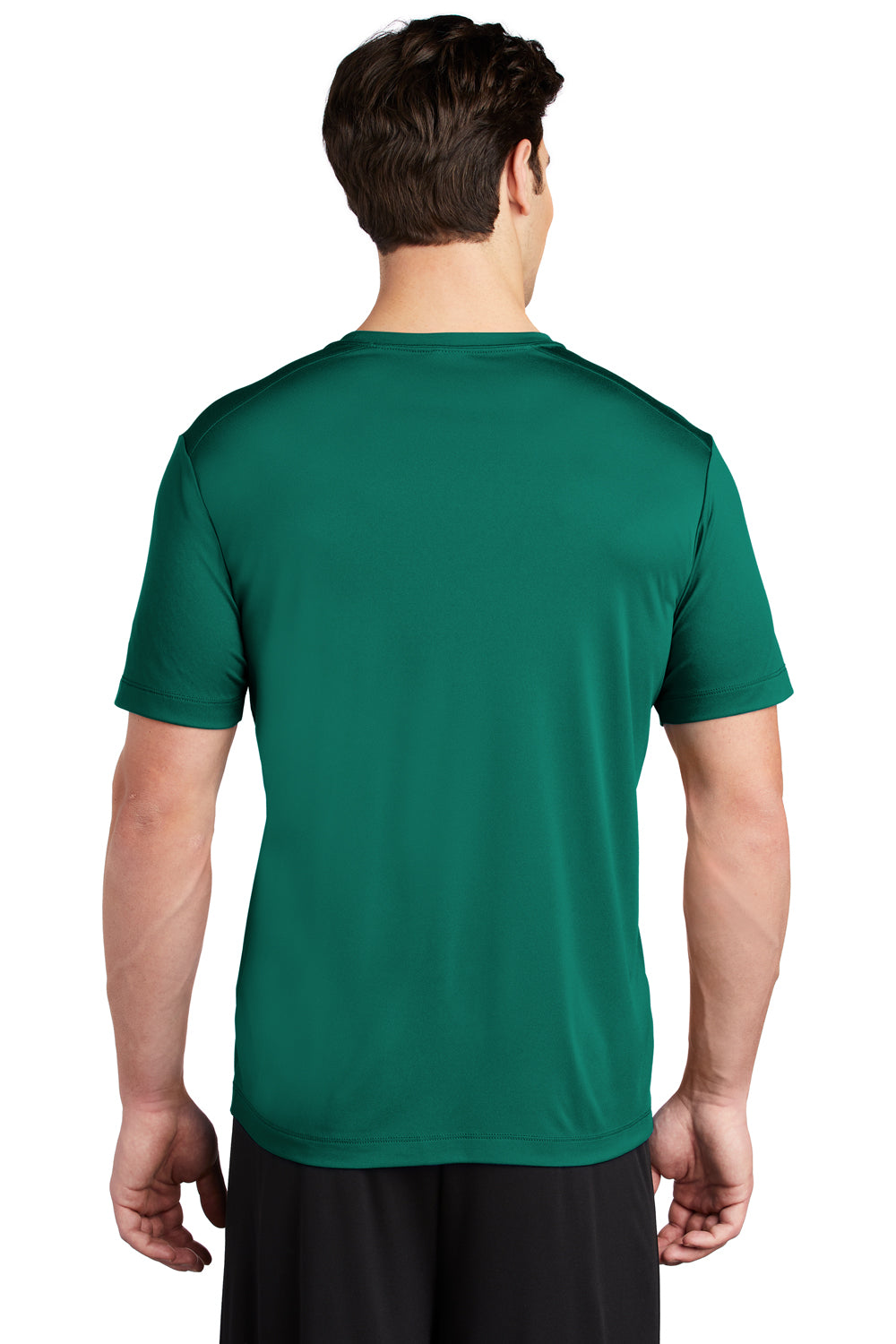 Sport-Tek Mens Short Sleeve Crewneck T-Shirt Marine Green Side