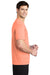 Sport-Tek Mens Short Sleeve Crewneck T-Shirt Soft Coral Orange Side