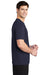 Sport-Tek Mens Short Sleeve Crewneck T-Shirt True Navy Blue Side
