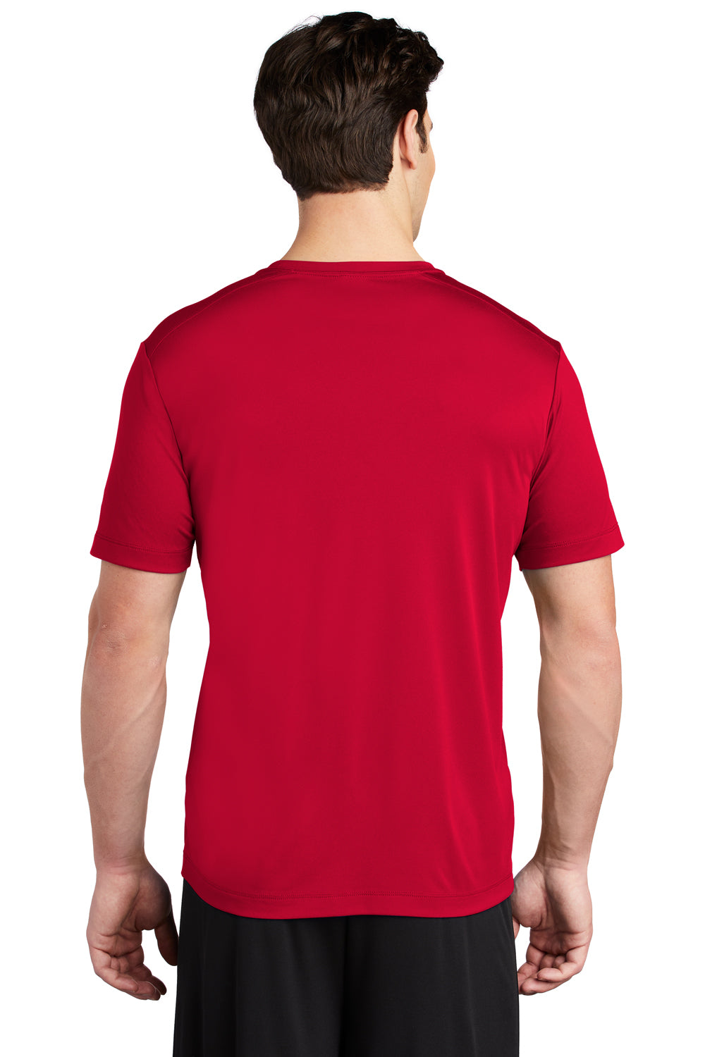 Sport-Tek Mens Short Sleeve Crewneck T-Shirt True Red Side