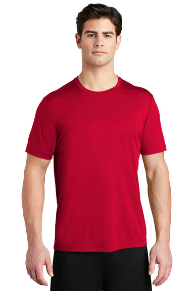 Sport-Tek Mens Short Sleeve Crewneck T-Shirt True Red Front