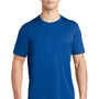Sport-Tek Mens Moisture Wicking Short Sleeve Crewneck T-Shirt - True Royal Blue