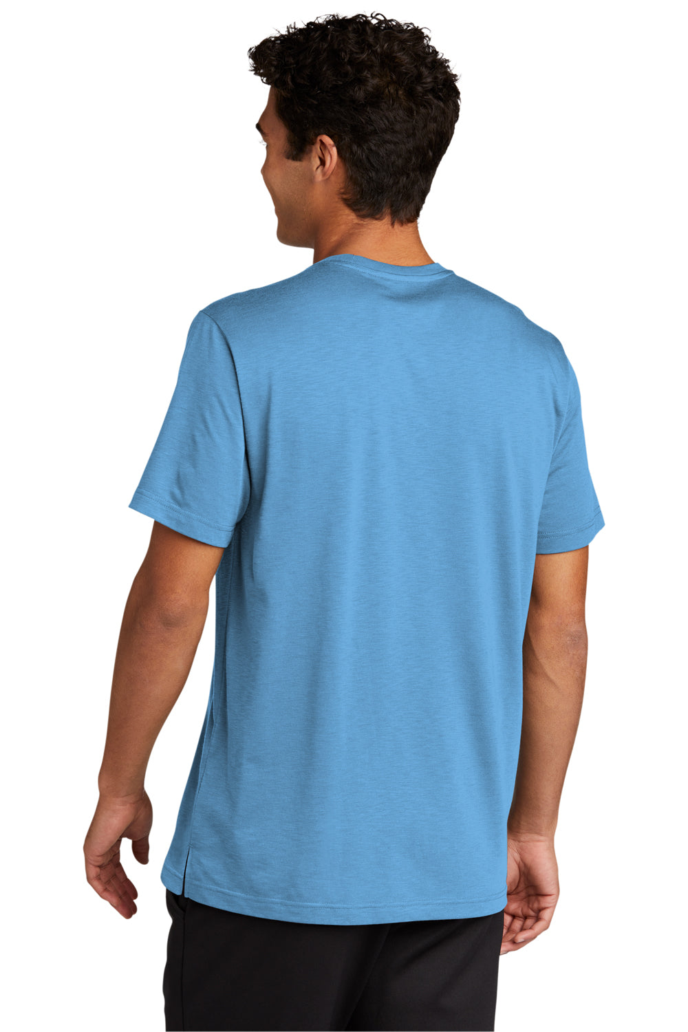 Sport-Tek Mens Strive Short Sleeve Crewneck T-Shirt Carolina Blue Side