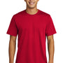 Sport-Tek Mens Strive Moisture Wicking Short Sleeve Crewneck T-Shirt - Deep Red