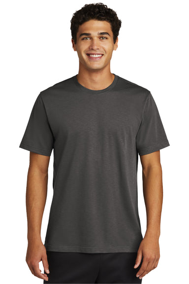 Sport-Tek Mens Strive Short Sleeve Crewneck T-Shirt Graphite Grey Front