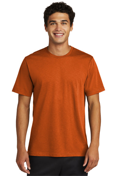 Sport-Tek Mens Strive Short Sleeve Crewneck T-Shirt Texas Orange Front