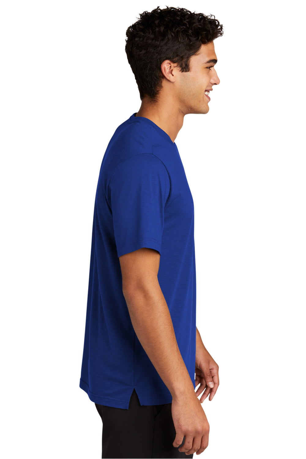 Sport-Tek Mens Strive Short Sleeve Crewneck T-Shirt True Royal Blue Side