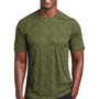 Sport-Tek Mens Digi Camo Moisture Wicking Short Sleeve Crewneck T-Shirt - Olive Drab Green