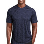 Sport-Tek Mens Digi Camo Moisture Wicking Short Sleeve Crewneck T-Shirt - True Navy Blue