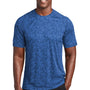 Sport-Tek Mens Digi Camo Moisture Wicking Short Sleeve Crewneck T-Shirt - True Royal Blue