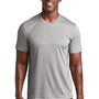 Sport-Tek Mens Endeavor Moisture Wicking Short Sleeve Crewneck T-Shirt - Heather Light Grey/Light Grey