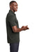Sport-Tek Mens Endeavor Short Sleeve Polo Shirt Heather Black Side