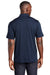 Sport-Tek Mens Endeavor Short Sleeve Polo Shirt Heather Dark Royal Blue Side