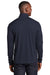 Sport-Tek Mens Endeavor 1/4 Zip Sweatshirt Heather Deep Navy Blue Side