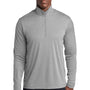 Sport-Tek Mens Endeavor Moisture Wicking 1/4 Zip Sweatshirt - Heather Light Grey