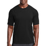 Sport-Tek Mens Rashguard Moisture Wicking Short Sleeve Crewneck T-Shirt - Black