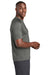 Sport-Tek Mens Rashguard Short Sleeve Crewneck T-Shirt Dark Smoke Grey Side