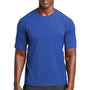 Sport-Tek Mens Rashguard Moisture Wicking Short Sleeve Crewneck T-Shirt - True Royal Blue