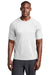 Sport-Tek Mens Rashguard Short Sleeve Crewneck T-Shirt White Front
