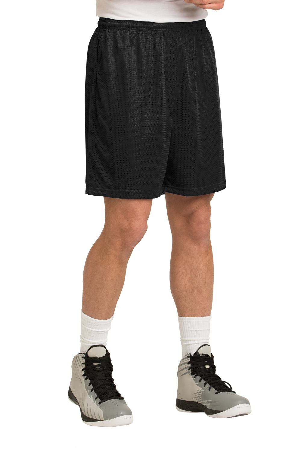 Sport-Tek ST510 PosiCharge Classic Mesh Shorts Black 3Q