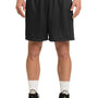 Sport-Tek Mens Moisture Wicking Classic Mesh Shorts - Black