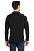 Sport-Tek Mens Long Sleeve Polo Shirt Black Side