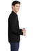 Sport-Tek Mens Long Sleeve Polo Shirt Black Side