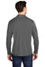Sport-Tek Mens Long Sleeve Polo Shirt Dark Smoke Grey Side