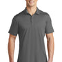 Sport-Tek Mens Moisture Wicking Short Sleeve Polo Shirt - Dark Smoke Grey