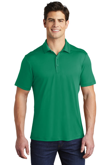 Sport-Tek Mens Short Sleeve Polo Shirt Kelly Green Front