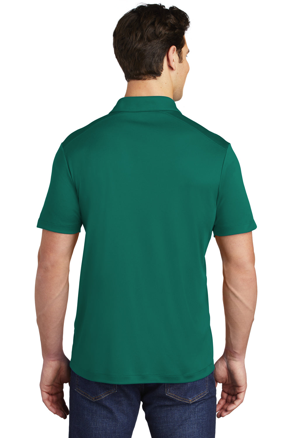 Sport-Tek Mens Short Sleeve Polo Shirt Marine Green Side