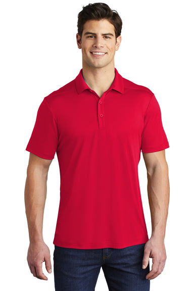 Sport-Tek Mens Short Sleeve Polo Shirt True Red Front