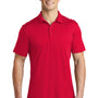 Sport-Tek Mens Moisture Wicking Short Sleeve Polo Shirt - True Red